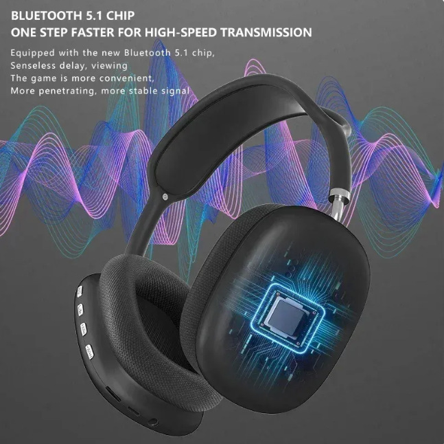 P9 Wireless Bluetooth Earbuds with charging case and touch controls for sports and gaming use