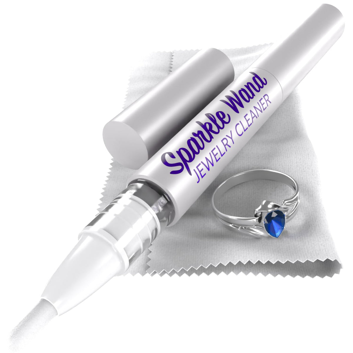 GemOro Jewel Revive Pen | Portable Jewelry Cleaner | Travel-Friendly with Microfiber Cloth