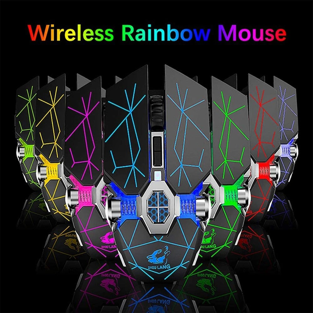 Wireless Rechargeable Gaming Mouse with RGB Lights - EverythingWhatYouWant