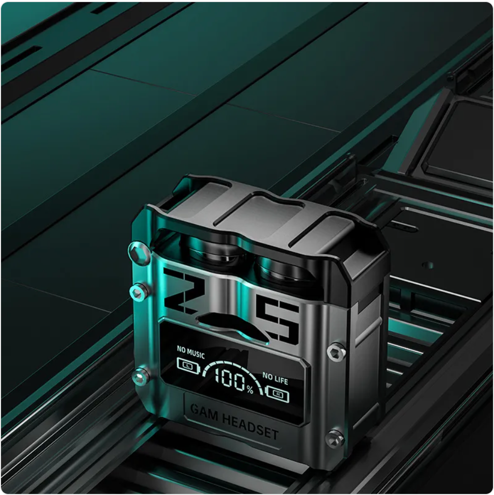 Futuristic Metal Capsule Gaming Earbuds - EverythingWhatYouWant