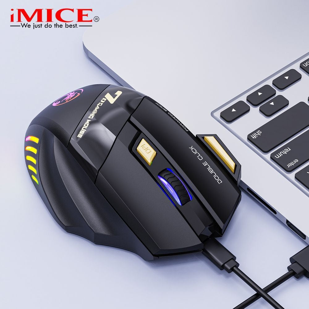 Ergonomic Rechargeable Wireless RGB Gaming Mouse - EverythingWhatYouWant
