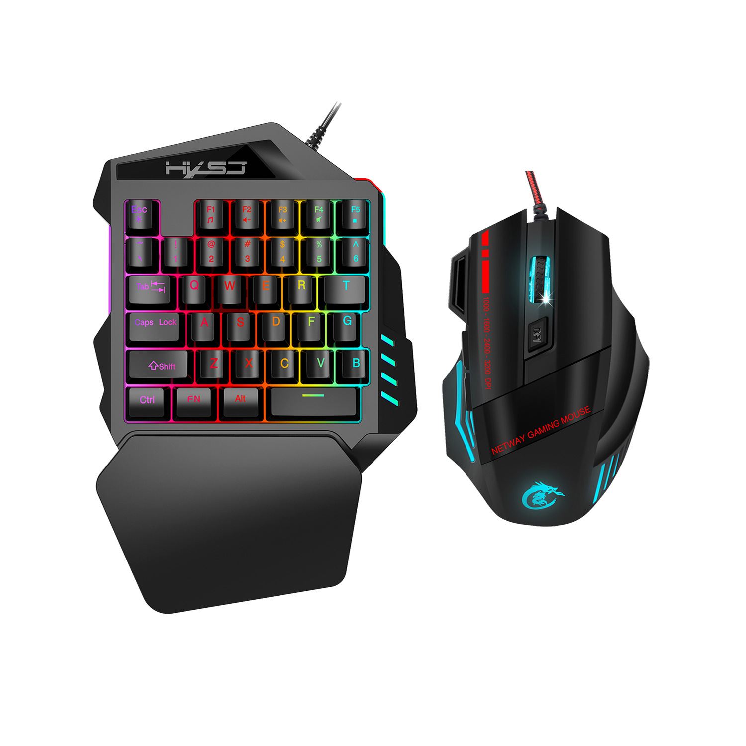 One-Handed Gaming Keyboard Set - EverythingWhatYouWant