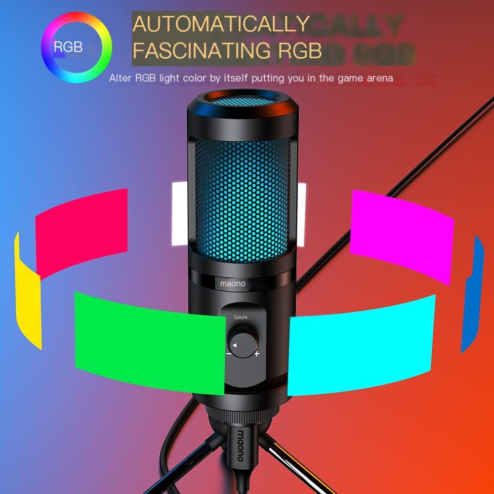Gaming USB Desktop Condenser Microphone for Streaming - EverythingWhatYouWant