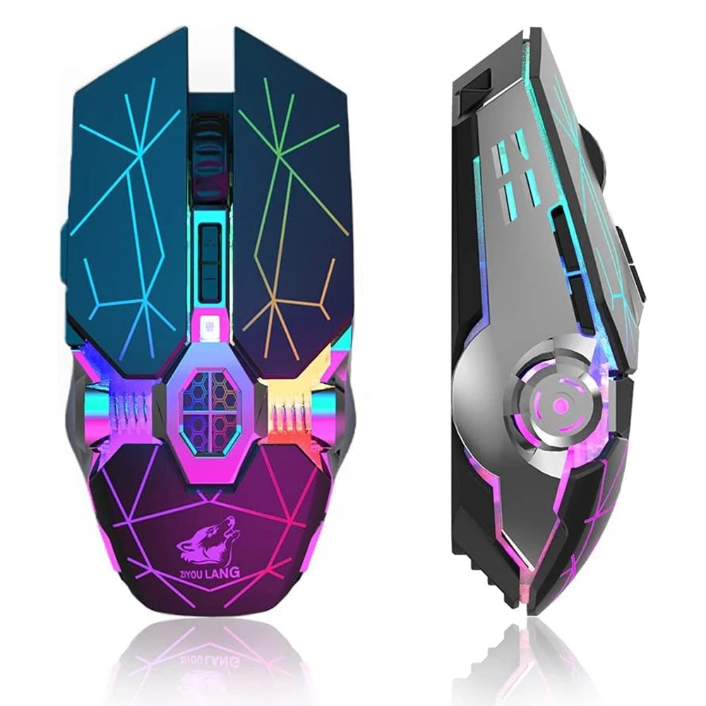Wireless Rechargeable Gaming Mouse with RGB Lights - EverythingWhatYouWant