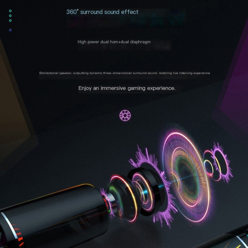 索爱SH19 Gaming Computer Speaker Bluetooth gaming desktop speakers with high bass and portable design