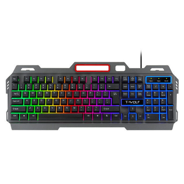 RGB LED Backlit Mechanical Gaming Keyboard and Mouse - EverythingWhatYouWant