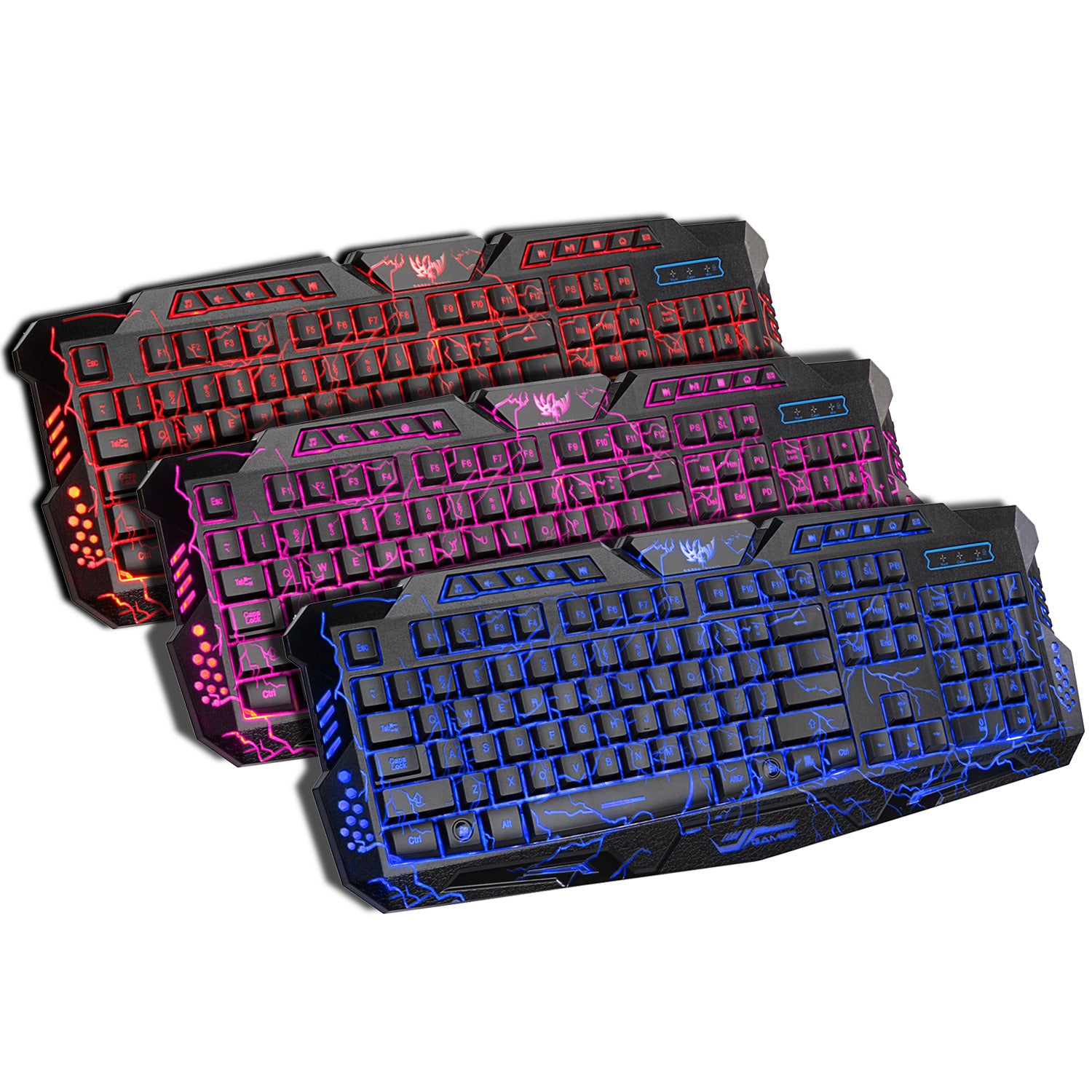 Backlit Gaming Keyboard Crack Design - EverythingWhatYouWant