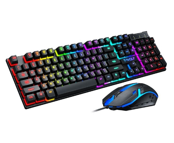 RGB mechanical gaming keyboard with customizable RGB backlit and 104 anti-ghosting keys