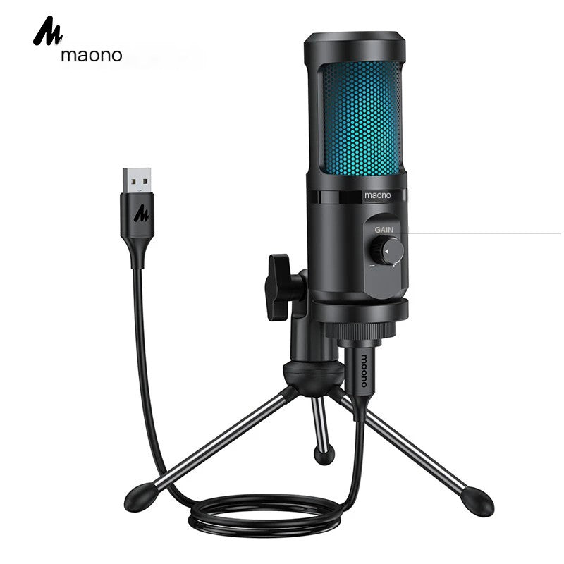 Gaming USB Desktop Condenser Microphone for Streaming - EverythingWhatYouWant