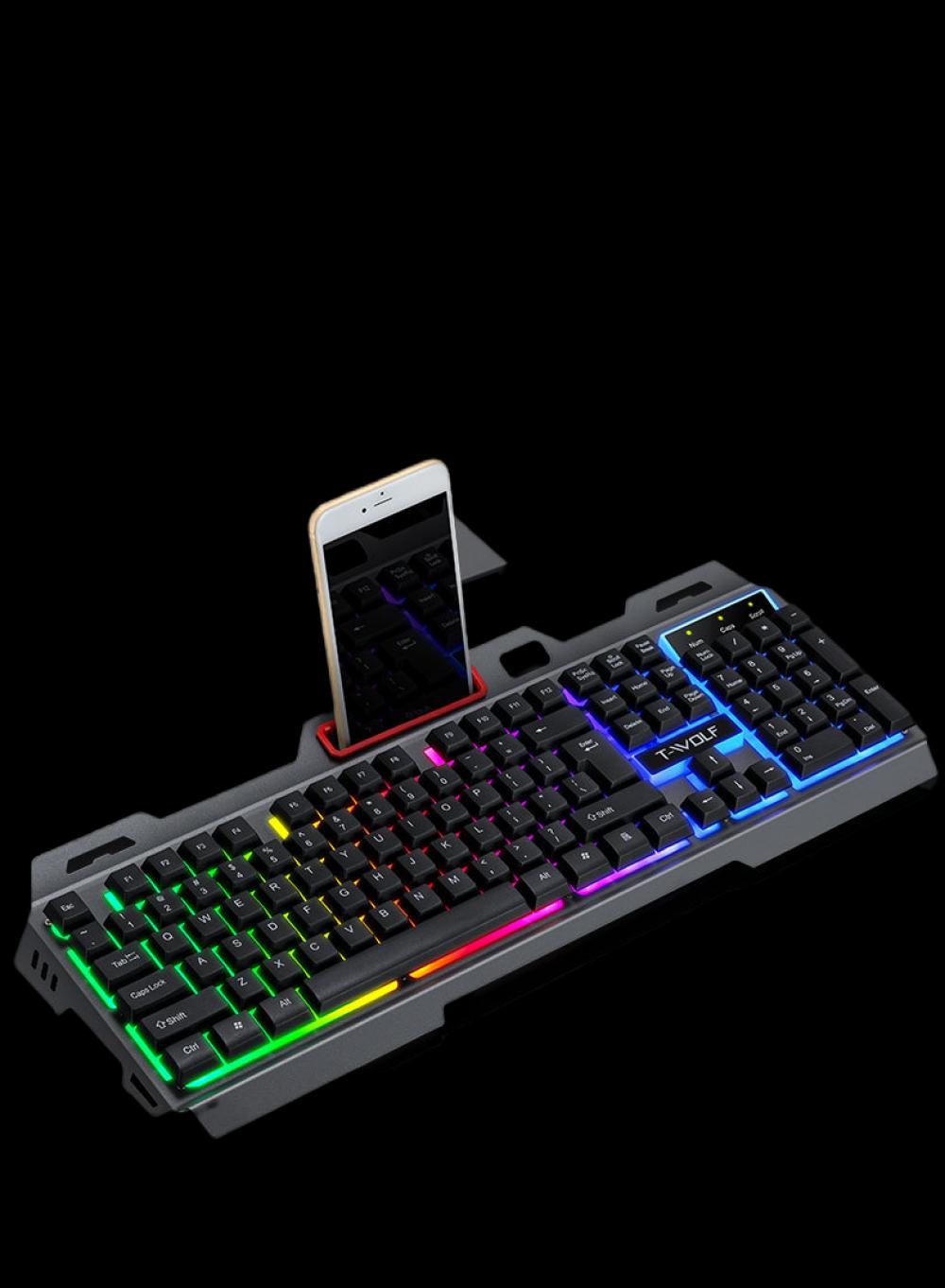 RGB LED Backlit Mechanical Gaming Keyboard and Mouse - EverythingWhatYouWant