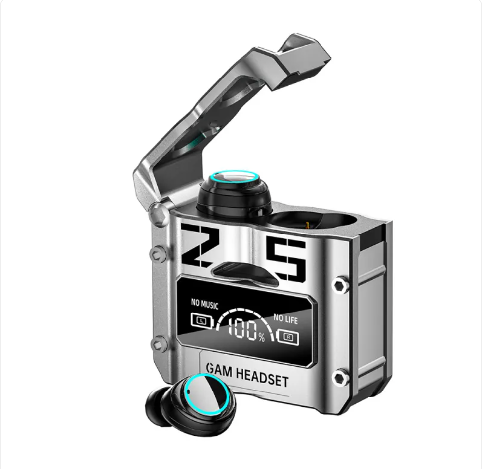 Futuristic Metal Capsule Gaming Earbuds - EverythingWhatYouWant