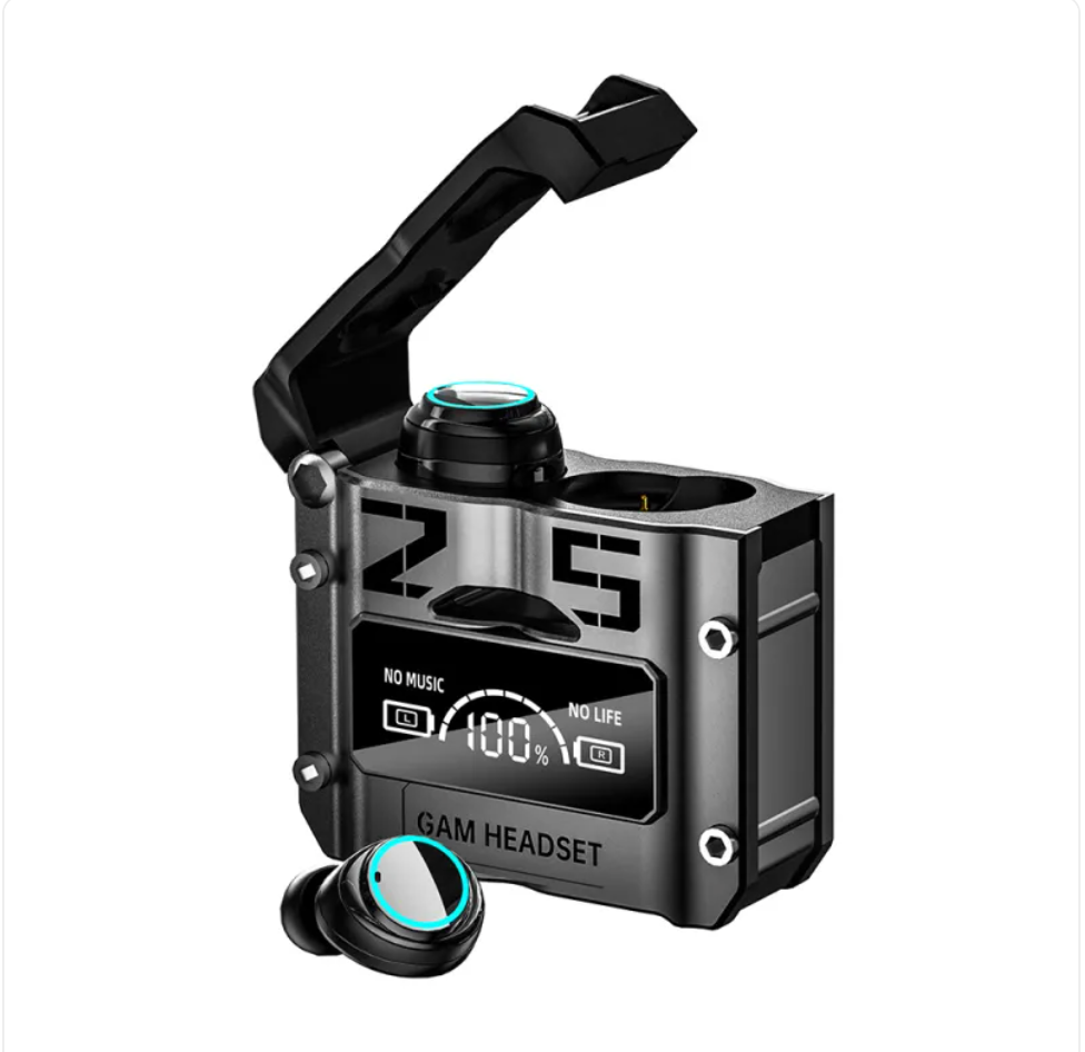 Futuristic Metal Capsule Gaming Earbuds - EverythingWhatYouWant
