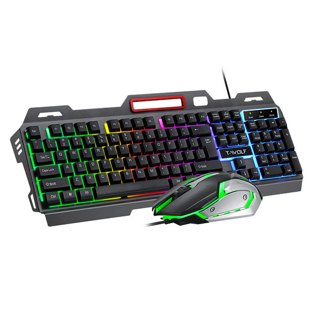 RGB LED Backlit Mechanical Gaming Keyboard and Mouse - EverythingWhatYouWant