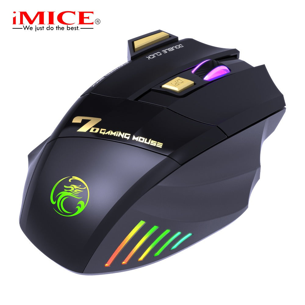 Ergonomic Rechargeable Wireless RGB Gaming Mouse - EverythingWhatYouWant