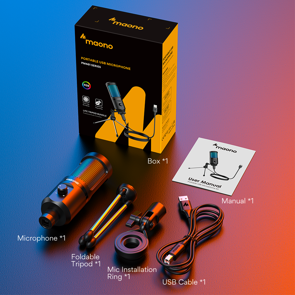 Gaming USB Desktop Condenser Microphone for Streaming - EverythingWhatYouWant
